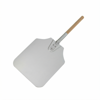 Winco Rectangular Aluminum Pizza Peel with 12 x 14-Inch Blade and 26-Inch Wood Handle