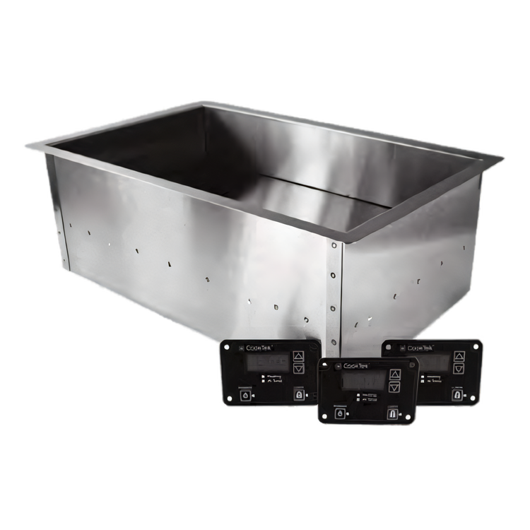 Product image #1 for CookTek SinAqua Rectangular Drop-In Induction Hot Food Well, 4-Inch Deep, 3-Sensor, 100-120V