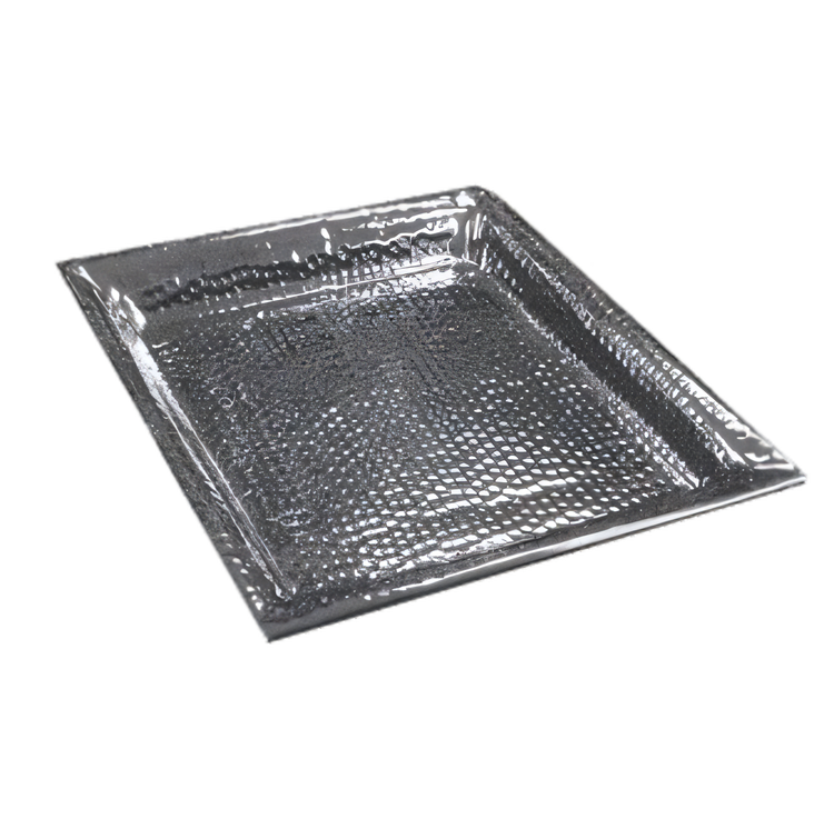 Product image #1 for American Metalcraft 20-Inch Square Hammered Stainless Steel Serving Tray