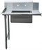 Thumbnail image #1 for Commercial Soiled Dish Table with Left-Side Sink, 36-Inch Wide, Stainless Steel