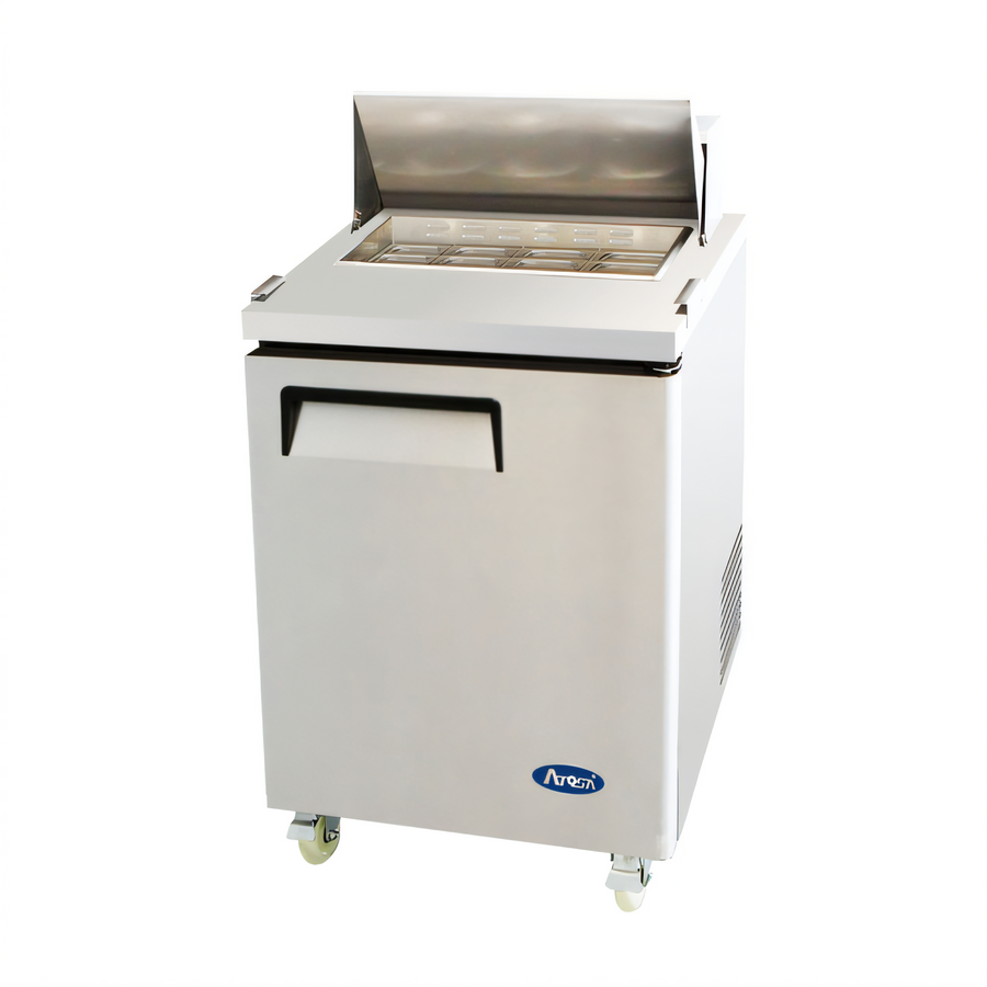 Product image #1 for Atosa One-Section Sandwich/Salad Prep Table Refrigerator with 8 Included 1/6 Pans