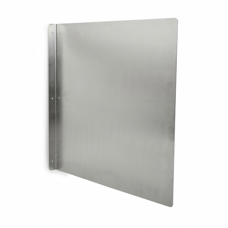 Product image #1 for John Boos 24-Inch x 24-Inch Wall-Mounted Side Splash for Hand Sinks, 18/300 Stainless Steel
