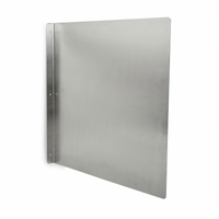 John Boos 24-Inch x 24-Inch Wall-Mounted Side Splash for Hand Sinks, 18/300 Stainless Steel