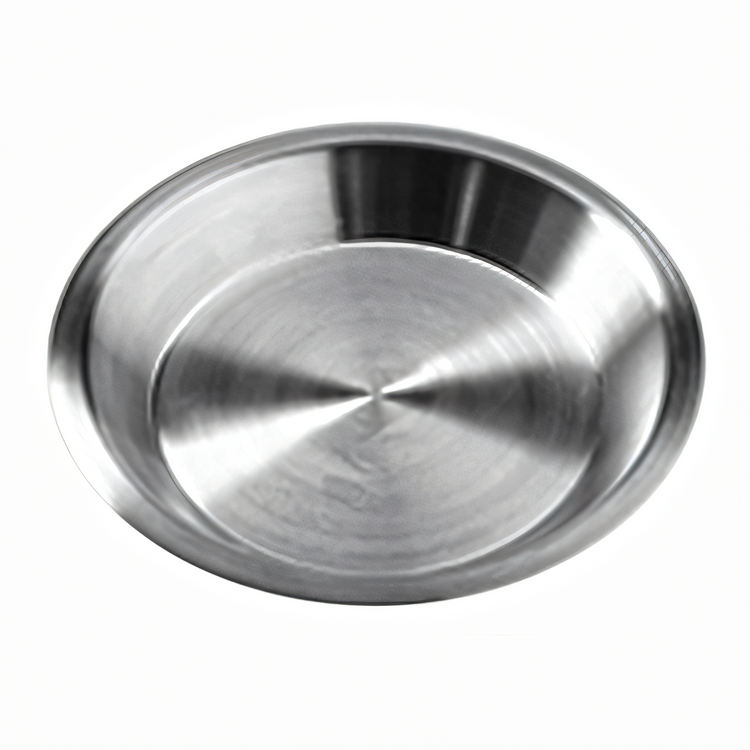 Product image #1 for American Metalcraft Standard Stainless Steel Pie Pan, 9 1/8-Inch Top OD, 1-Inch Deep