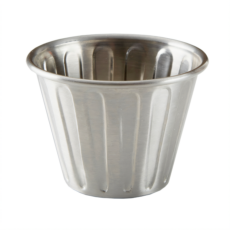 Product image #1 for American Metalcraft 2 oz Fluted Stainless Steel Sauce Cup