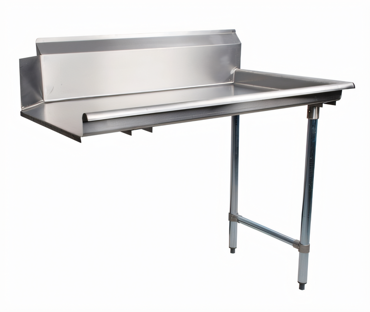 Product image #1 for Omcan 72-Inch Stainless Steel Clean Dish Table, Right Side, Straight Design
