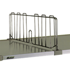 Thumbnail image #1 for Eagle Group SSD14-C Shelf Divider, 8"H, for 14"W Solid Shelf, Chrome