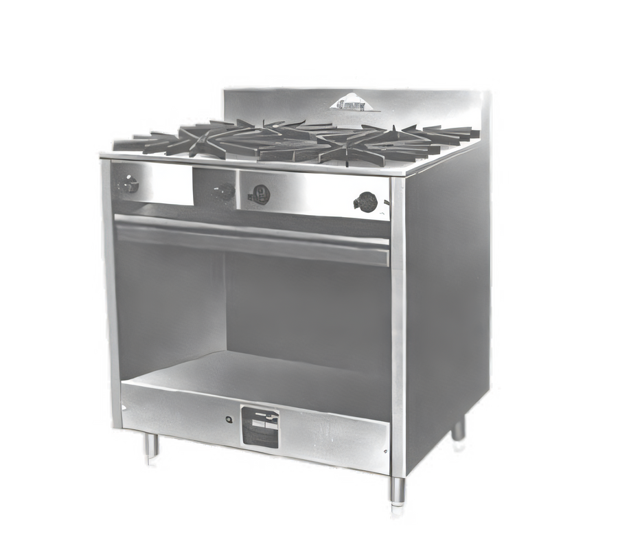 Product image #1 for Comstock-Castle 36-Inch Gas Spacer Range with 4 Open Burners and Cabinet Base