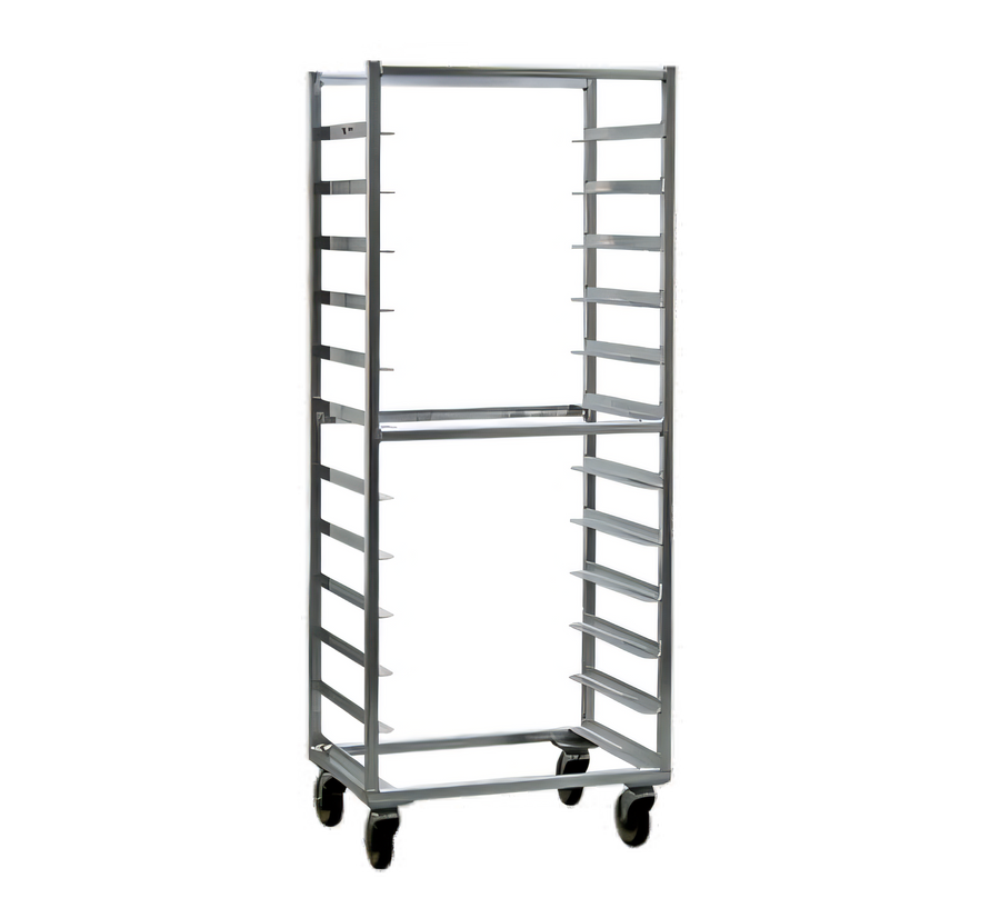 Product image #1 for New Age Mobile Full-Height Side-Loading Aluminum Bun Pan Rack, 12 Pan Capacity for 18 x 26 Inch Pans