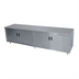 Thumbnail image #1 for Advance Tabco 96-Inch x 36-Inch Enclosed Work Table with Cabinet Base, Hinged Doors, and 14-Gauge 304 Stainless Steel Top