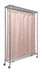 Thumbnail image #1 for Quantum WRC74-1260GY-2PC Mobile Privacy Partition with Curtain, Gray Epoxy Antimicrobial Finish