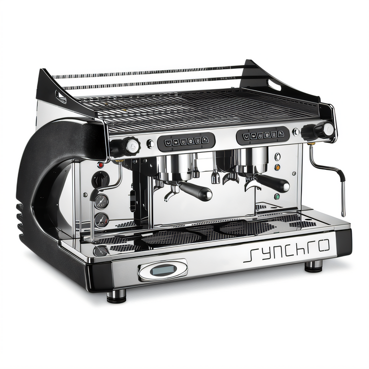 Product image #1 for CBC Royal Traditional Synchro 2 2-Group Semi-Automatic Commercial Espresso Machine with Volumetric Touchpad