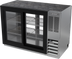 Thumbnail image #1 for Beverage-Air 48-Inch Two-Section Pass-Thru Back Bar Refrigerator with 4 Sliding Glass Doors and Stainless Steel Top