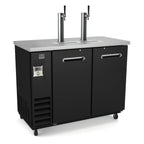 Thumbnail image #1 for Kelvinator Commercial KCHBBD2D2T 49-Inch 2-Door Draft Beer Dispenser, 12.5 Cu. Ft., 2 Single-Faucet Towers, Self-Contained Refrigeration