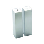 Thumbnail image #1 for American Metalcraft SPDX33 Stainless Steel Salt & Pepper Shaker Set, 2 oz., 1 Inch Square x 3-3/4 Inch High Case of 96