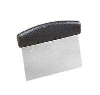 American Metalcraft 6-Inch Stainless Steel Dough Cutter/Scraper with Plastic Handle