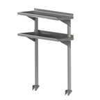 Thumbnail image #1 for John Boos OSC26RK-1260 Double Cantilevered Stainless Steel Overshelf, 60 in W x 12 in D, 16-Gauge, Knockdown