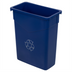 Thumbnail image #1 for Trimline 15-Gallon Rectangular Blue Polyethylene Recycling Container