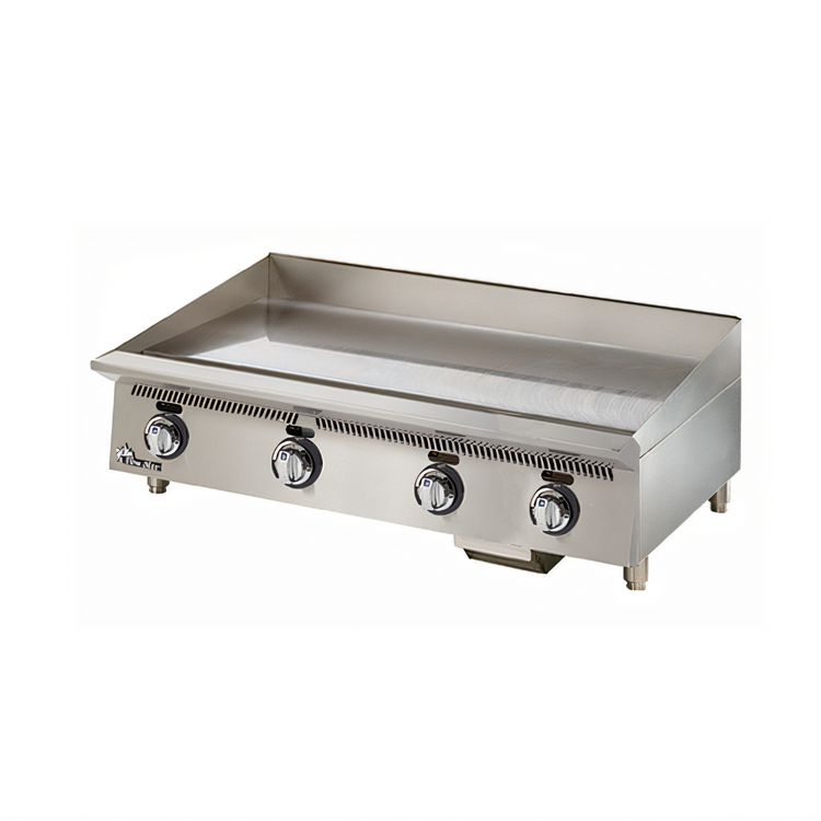 Product image #1 for Ultra-Max 48-Inch Manual Countertop Gas Griddle with Polished Steel Plate
