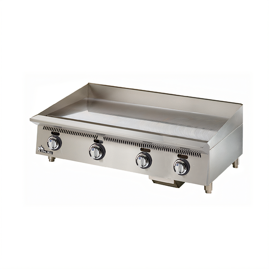 Product image #1 for Ultra-Max 48-Inch Manual Countertop Gas Griddle with Polished Steel Plate