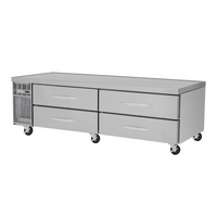 Turbo Air PRO Series 84-Inch Two-Section Freezer Chef Base with 4 Drawers