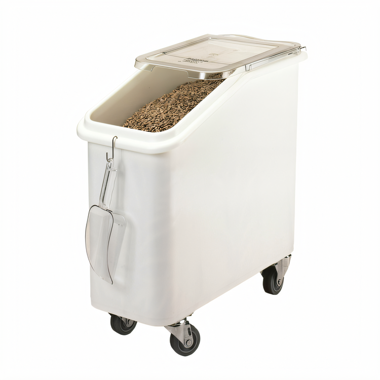 Product image #1 for Cambro 21 Gallon Mobile Slant Top Ingredient Bin with Sliding Lid