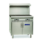 Thumbnail image #1 for Imperial (Middleby) Spec Series IHR-4-XB 36-Inch Heavy-Duty Stainless Steel Gas Range, 4 Open Burners, Open Cabinet Base