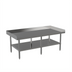 Thumbnail image #1 for Mixrite Stainless Steel Open Base Equipment Stand with Adjustable Undershelf, 30-1/4 Inch W x 36 Inch D x 25-3/4 Inch H