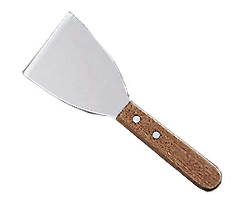 Product image #1 for 8 Inch Pan Scraper with 3 x 4 Inch Stainless Steel Blade and Wood Handle
