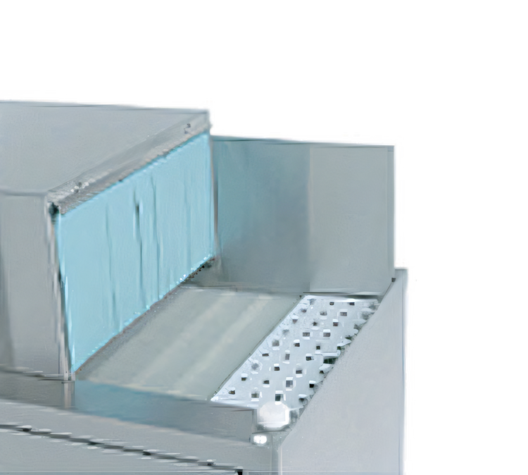 Product image #1 for Champion CG24 Stainless Steel Splash Guard for CG6 Dish Machine