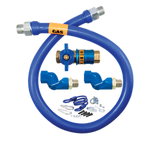 Thumbnail image #1 for Dormont Manufacturing Dormont Blue Hose 1675KITCF2S36 Moveable Gas Connector Kit, 3/4" x 36", Stainless Steel, Quick Disconnect, Restraining Device