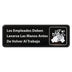 Thumbnail image #1 for Winco Spanish Hand Washing Information Sign with Adhesive Back, 9 x 3 Inches, Plastic