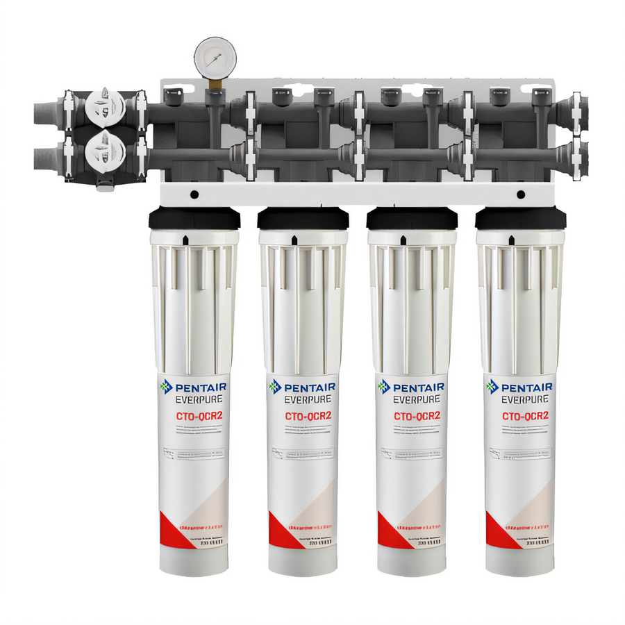 Product image #1 for Everpure QTCR-4 Quad Water Filter System with 4 CTO-QCR2 Cartridges
