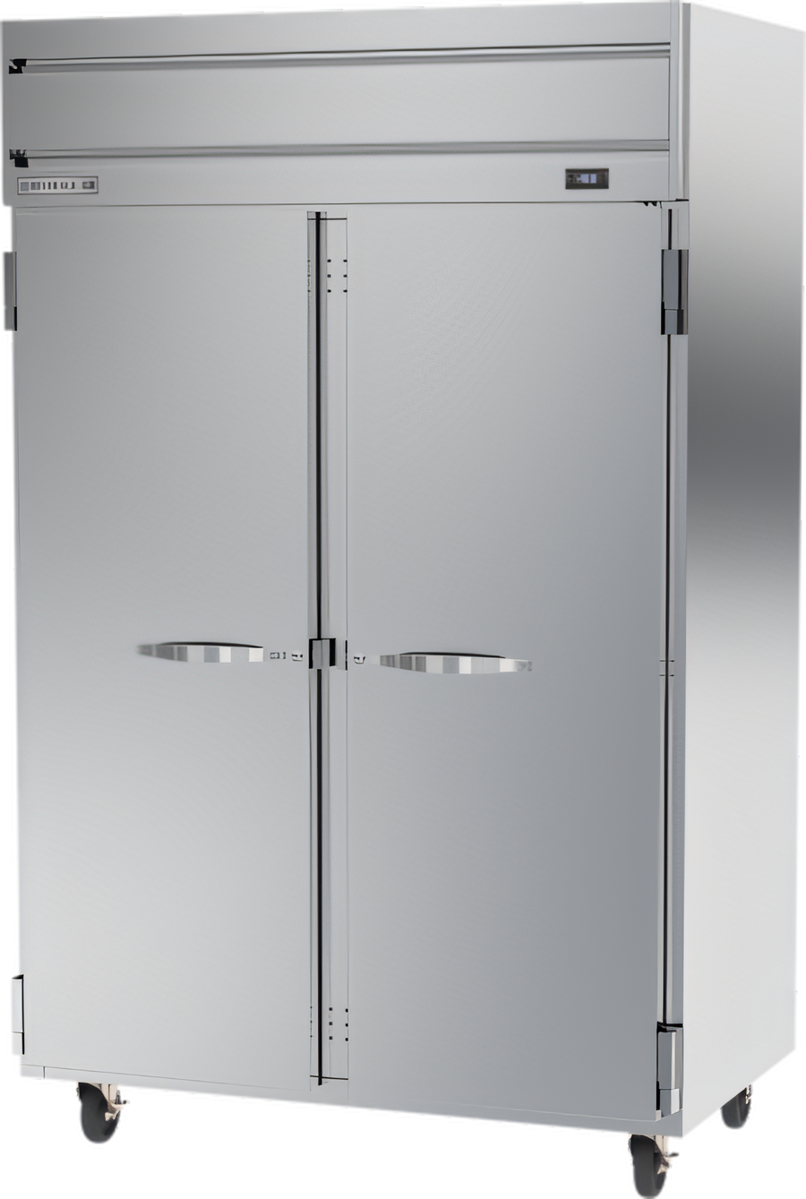 Product image #1 for Beverage Air Horizon Series 45.2 Cu. Ft. Two-Section Reach-In Freezer with Top-Mounted Self-Contained Refrigeration and 2 Solid Hinged Doors