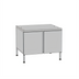 Thumbnail image #1 for RATIONAL Stand IV Stationary Stainless Steel Oven Stand with Hinged Doors and 14 Supporting Rails