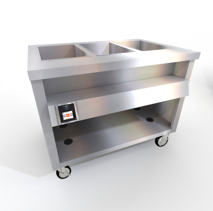 Product image #1 for Thurmaduke TWHF-46 46-Inch Mobile Electric Food Warmer with 3 Waterless Wells