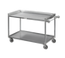 Thumbnail image #1 for Channel Lifetime Tough Heavy-Duty Aluminum Utility / Bussing Cart, 37 x 29 x 36 Inches, 2 Shelves, 500 lb Capacity