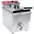 Thumbnail image #1 for Adcraft 16 lb. Electric Countertop Single Deep Fryer, Stainless Steel, 208-240V
