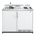 Thumbnail image #1 for Summit Commercial 48-Inch Wide Mobile All-In-One Kitchenette with No Plumbing, 2-Burner Coil Cooktop, Sink, and 5 Cu. Ft. Refrigerator-Freezer