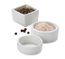 Thumbnail image #1 for American Metalcraft 1 oz Round Porcelain Salt & Pepper Dish