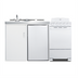 Thumbnail image #1 for Summit Commercial 60-Inch All-In-One Kitchenette with Electric Coil Range, Refrigerator/Freezer, Sink, and Storage Cabinet