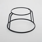 Thumbnail image #1 for American Metalcraft RSRB8 Round Rubberized Seafood Stand, Black, 8-3/4 in Top x 12 in Bottom x 6-3/8 in H Case of 8