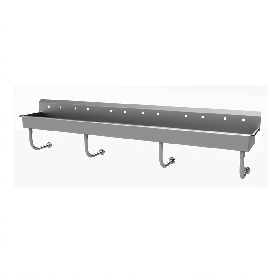 Product image #1 for Advance Tabco FS-WM-120-ADA Wall-Mounted Multiwash Hand Sink With Splash Mount Faucet Provision, 120-Inch, ADA Compliant