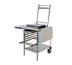 Thumbnail image #1 for Matfer Bourgeat Stainless Steel Guitar Slicer Trolley with Folding Side Tables