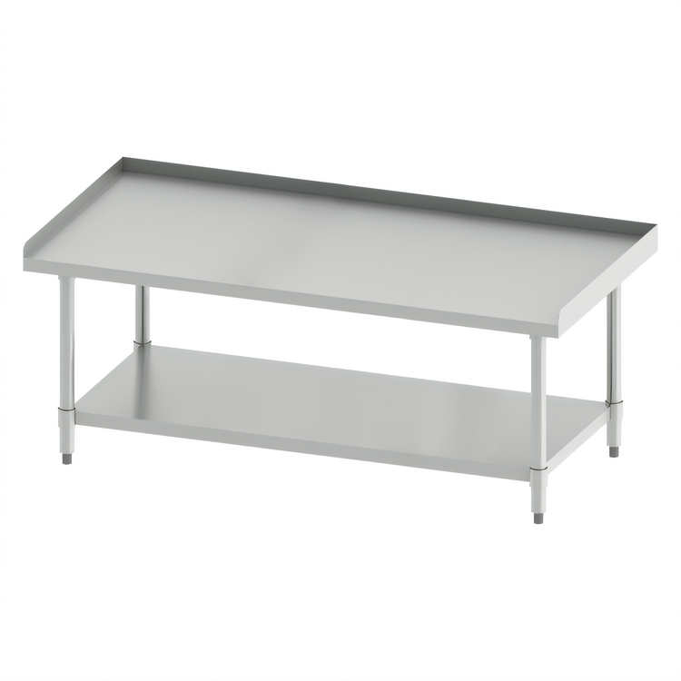 Product image #1 for Winco Stainless Steel Equipment Stand with Galvanized Undershelf, 60 x 30 x 24 Inches