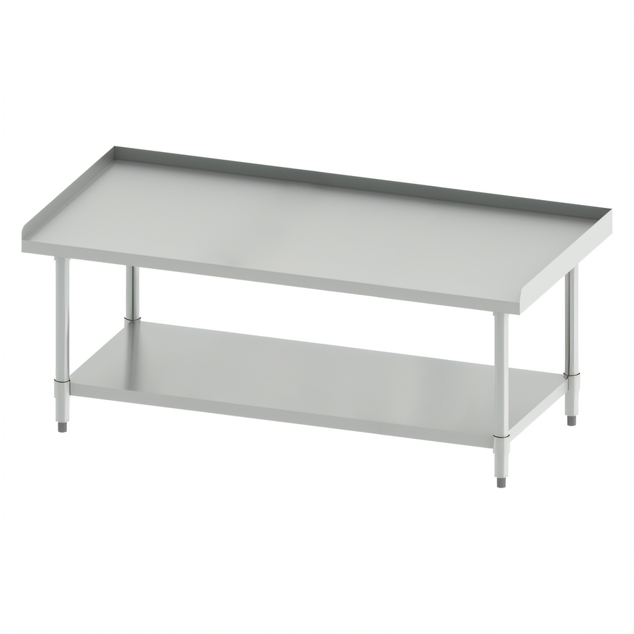 Product image #1 for Winco Stainless Steel Equipment Stand with Galvanized Undershelf, 60 x 30 x 24 Inches