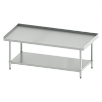 Winco Stainless Steel Equipment Stand with Galvanized Undershelf, 60 x 30 x 24 Inches