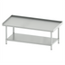 Thumbnail image #1 for Winco Stainless Steel Equipment Stand with Galvanized Undershelf, 60 x 30 x 24 Inches