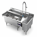 Thumbnail image #1 for Power Soak 69-1/2-Inch Wide Left-to-Right Skewer Soak Dishtable, Heated 42-Inch Wash Tank, 208V/3-Phase