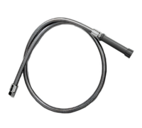 T&S Brass 44 Inch Flexible Stainless Steel Pre-Rinse Hose with Gray Handle
